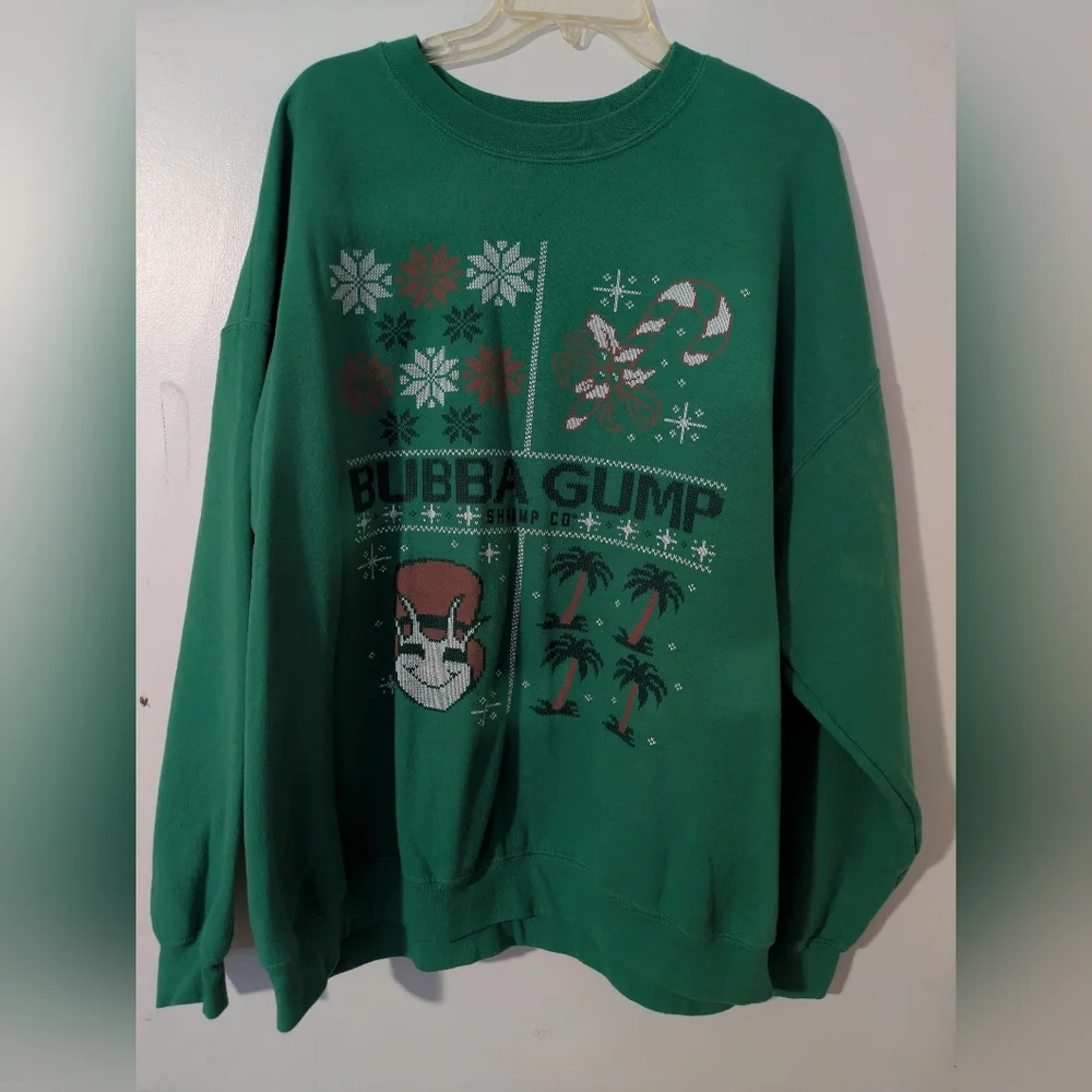 Bubba Gump Shrimp Co Christmas Sweatshirt - Picture 1 of 4